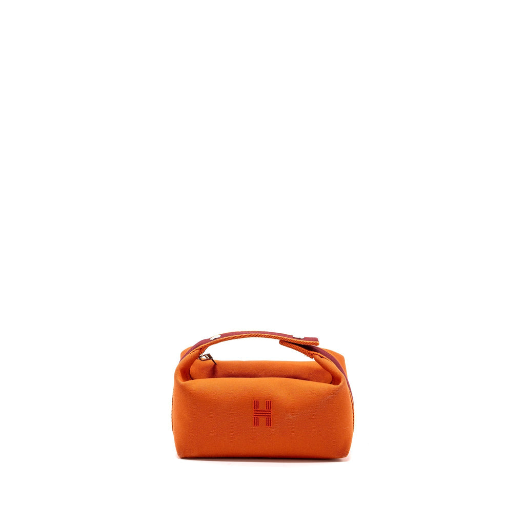 TROUSSE DE TOILETTE BRIDE A BRAC PM TRAVEL POUCH CANVAS ORANGE FEU SHW