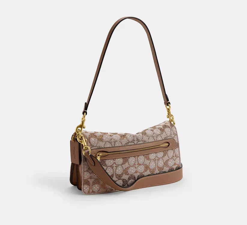 Coach Tabby Shoulder Bag 26 - Crystal Signature Jacquard